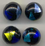 Black 16MM with Aqua/Cobalt/Lime Green/Lt.Blue